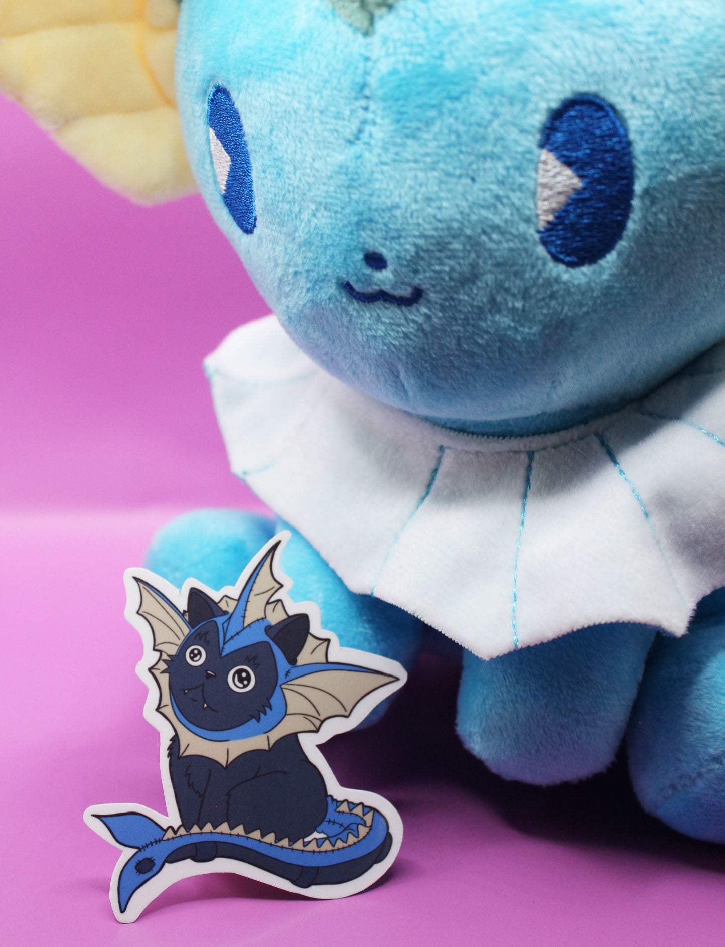 Bad Cat Cosplay Vaporeon Sticker