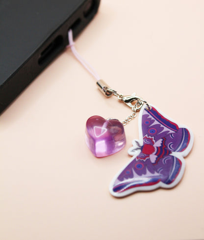 Pride Moth Phone Charms