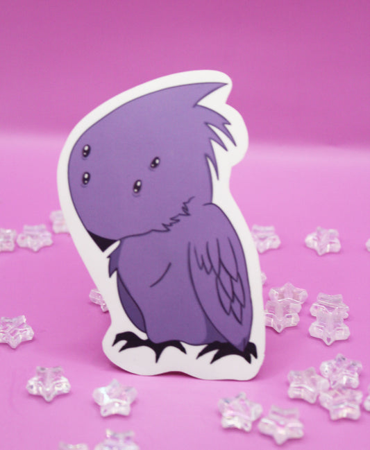 Lavender Crow Sticker