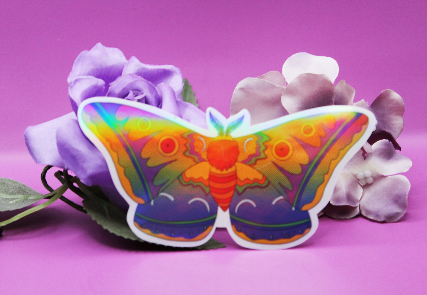 Pride Moth Sticker