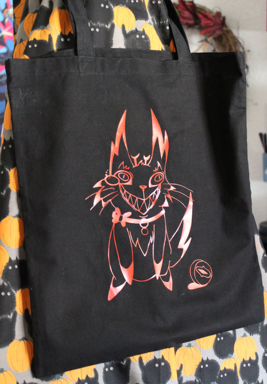 Radio Demon Cat Tote