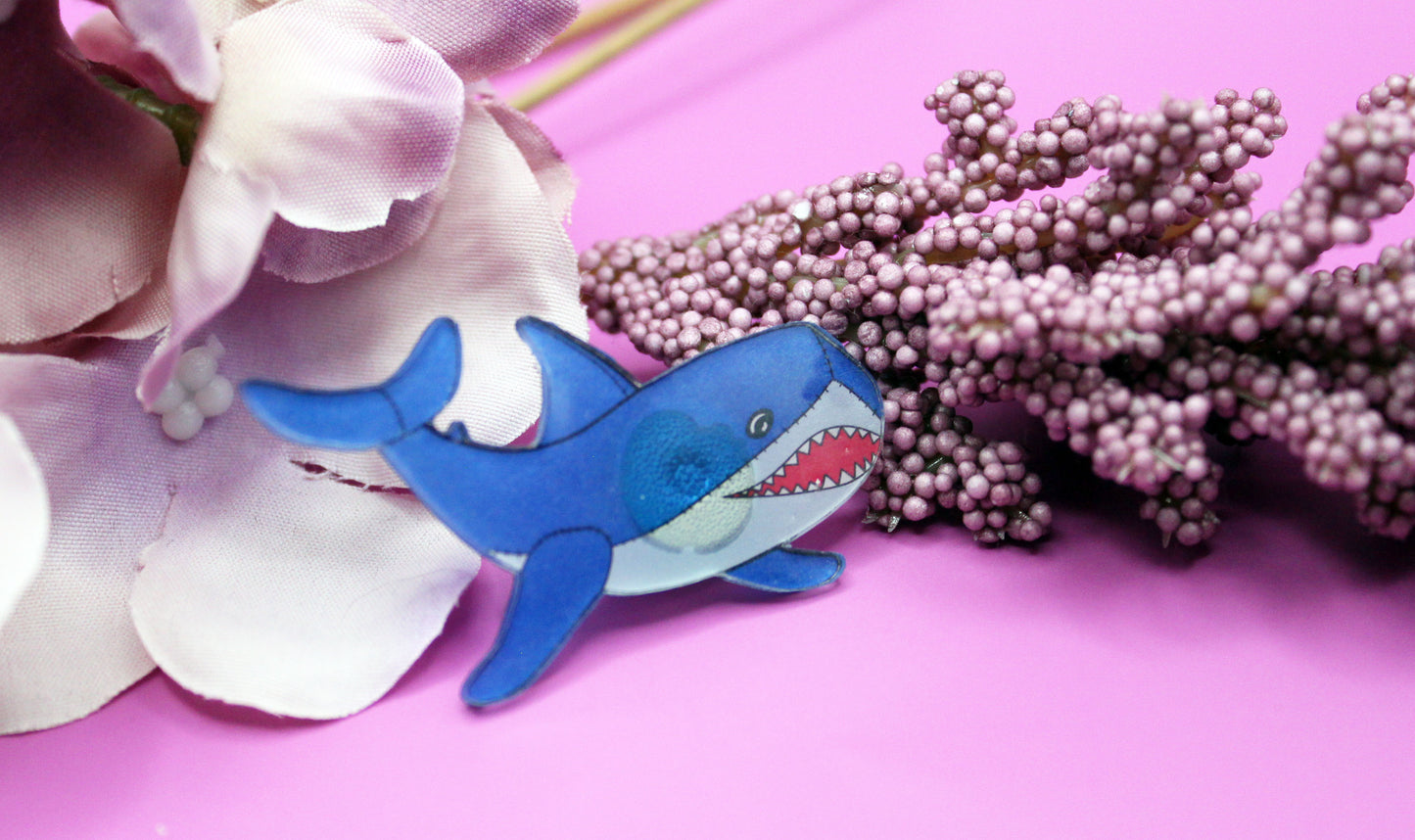 Shark Stuffie Pin