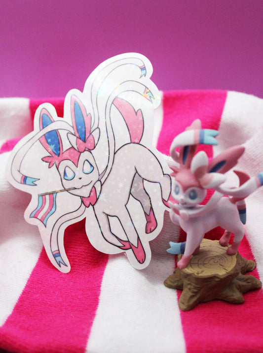 Trans Flag Sylveon Sticker